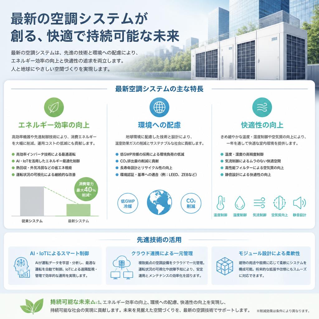 高度な空調システムの特徴