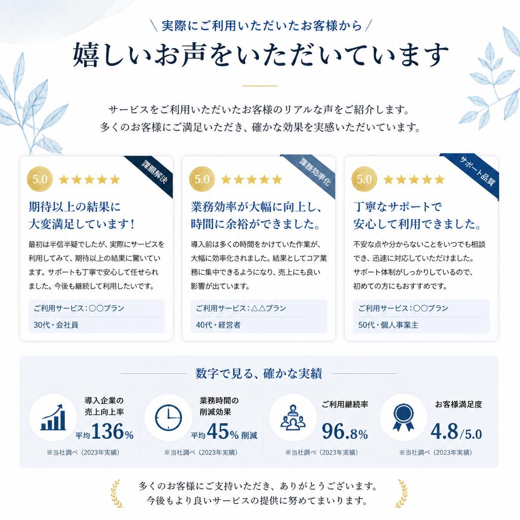 お客様の声