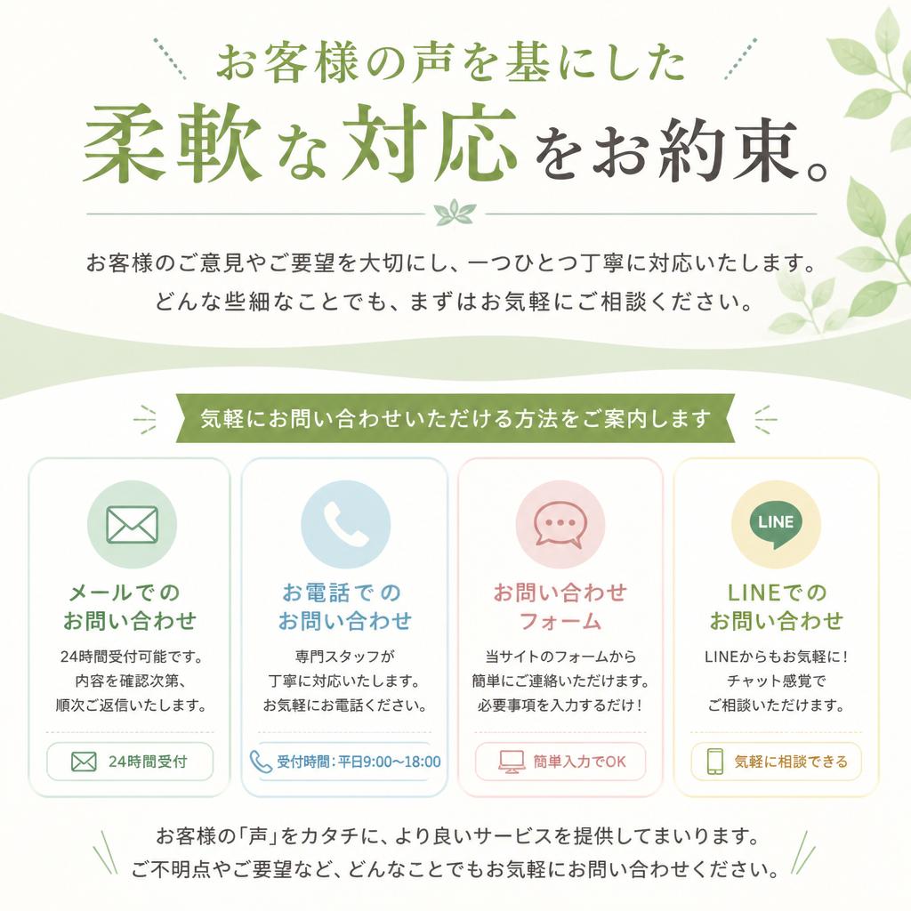 7. お問い合わせ・無料見積もりのご案内