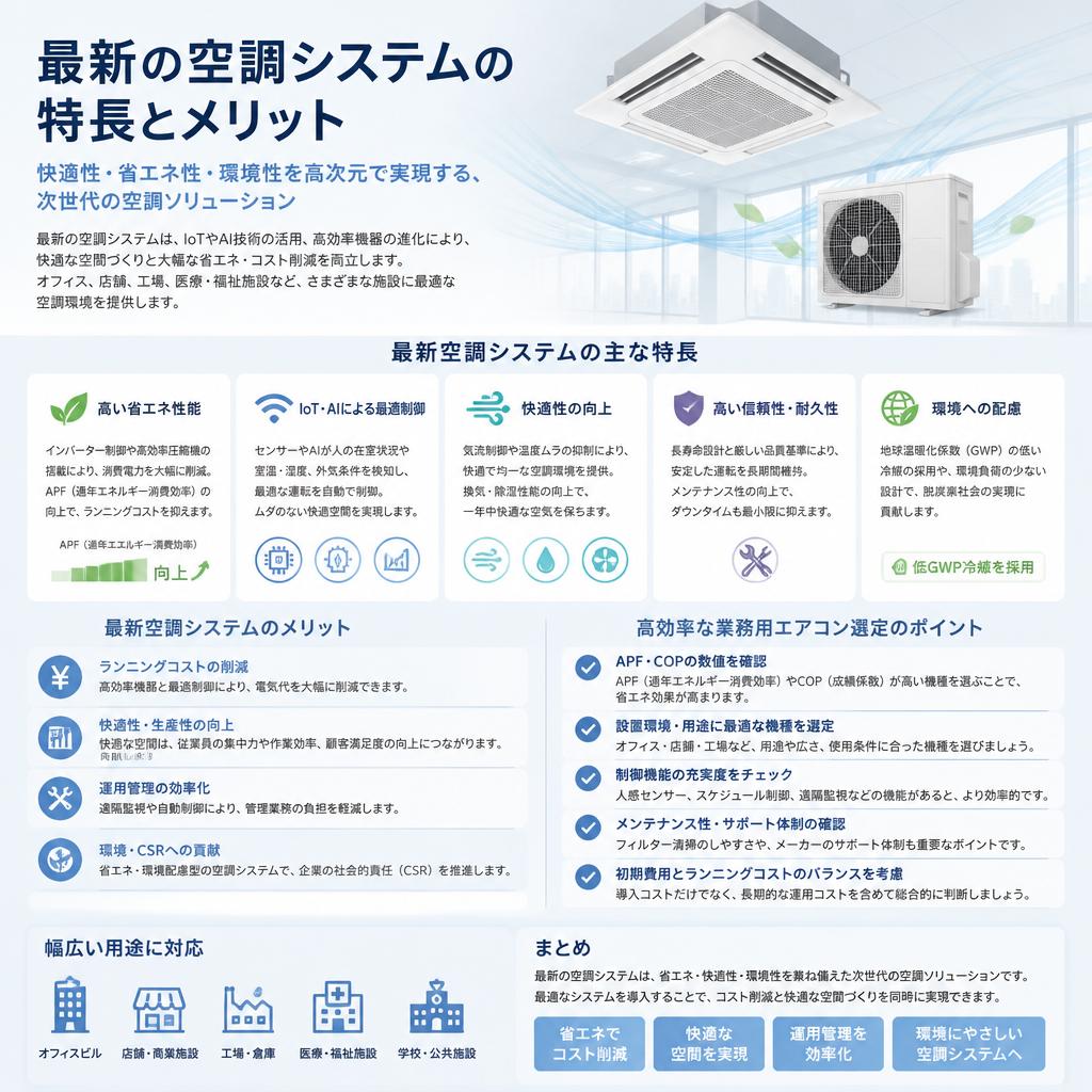 最新の空調システムのご紹介