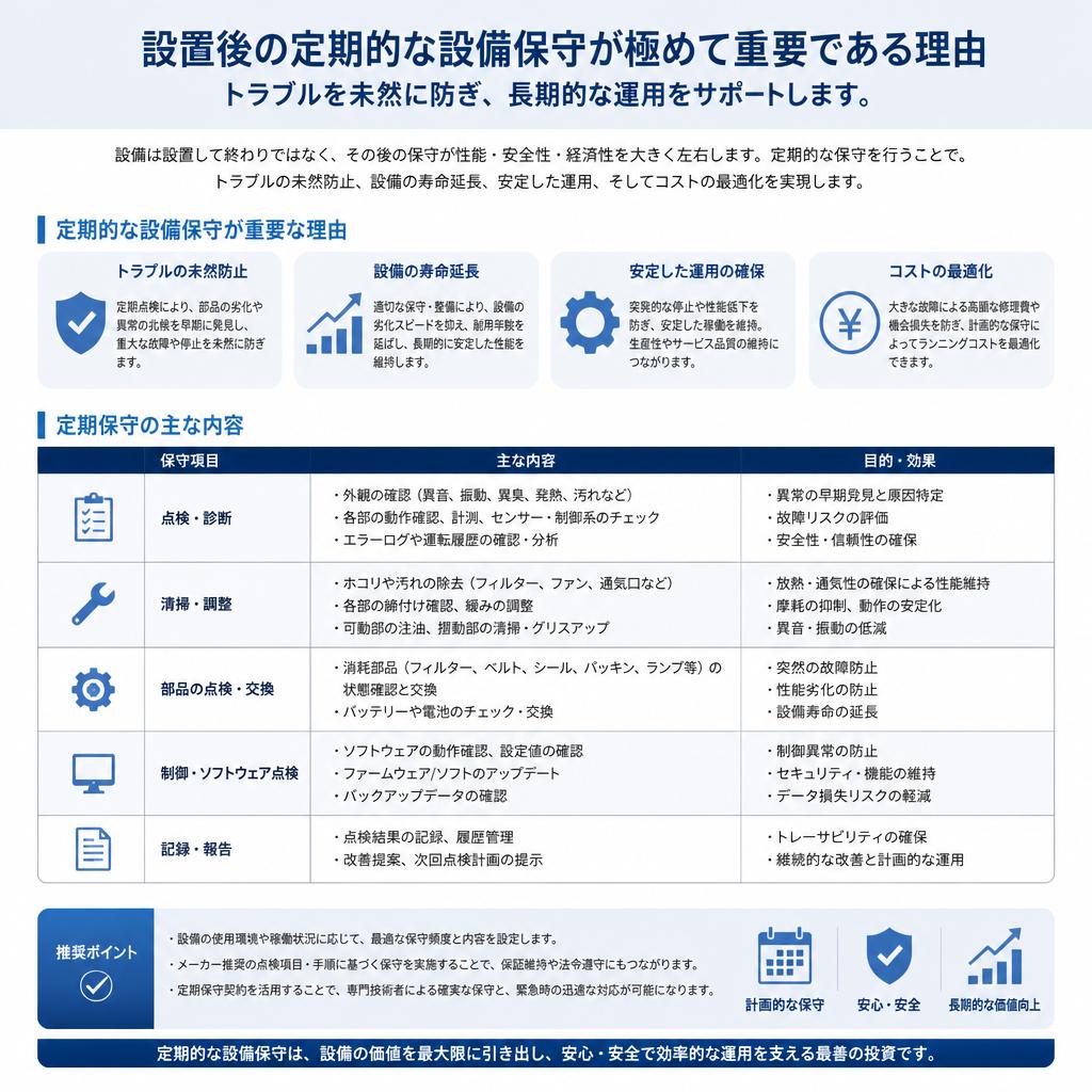 設備保守の重要性