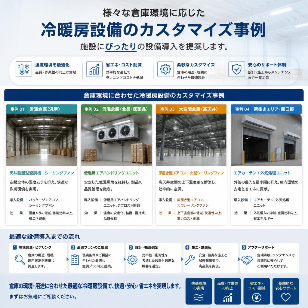 冷暖房設備のカスタマイズ