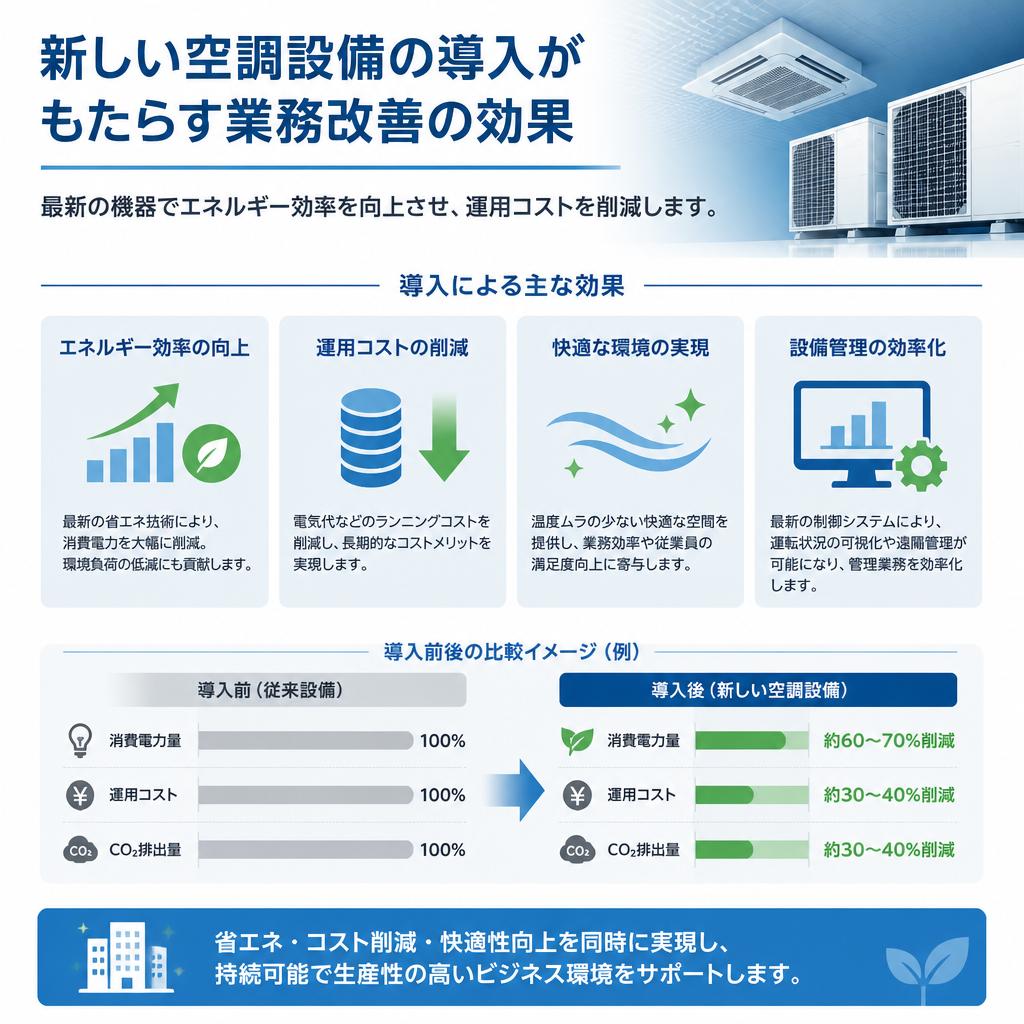 エアコン入替で業務を加速