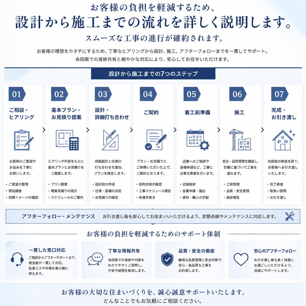 スムーズな施工プロセス